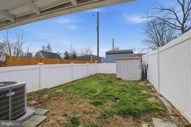 a view of a storage room