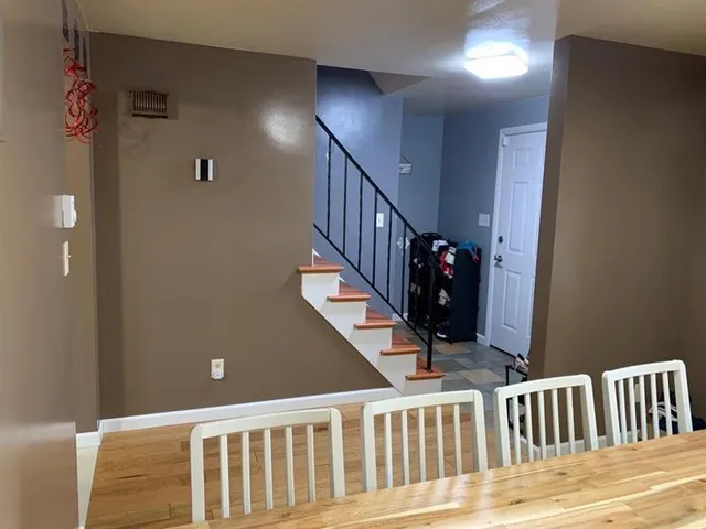 a view of entryway with stairs