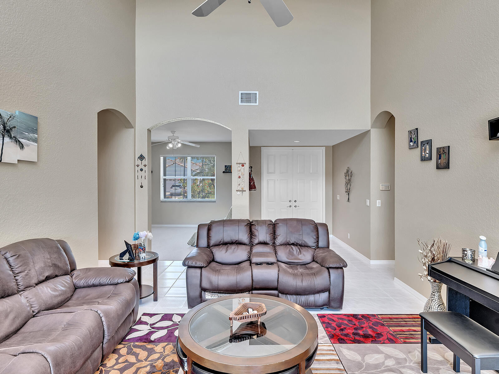18671 Sea Turtle Lane Boca Raton, FL 33498 - Photo 10 of 65 Two Story Ceiling Living Room