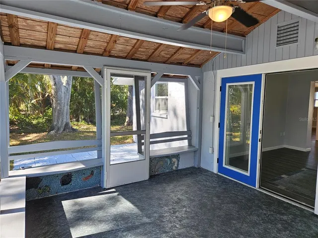 a view of a house with a patio