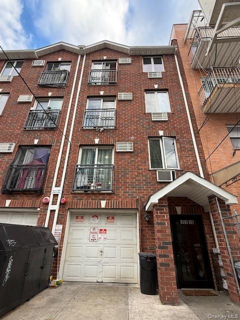 a front view of a building