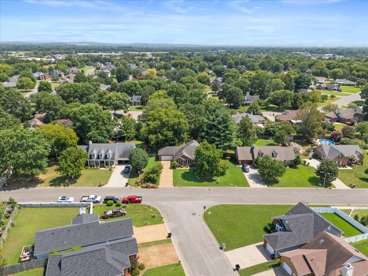 2014 Saddlebrook Drive Murfreesboro, TN 37129 - Photo 44 of 45 an aerial view of a houses with a swimming pool