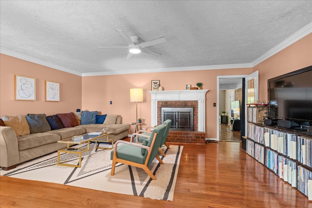 2014 Saddlebrook Drive Murfreesboro, TN 37129 - Photo 6 of 45 a living room with fireplace furniture and a flat screen tv
