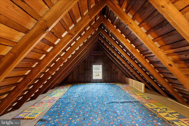 a view of backyard with a small cabin