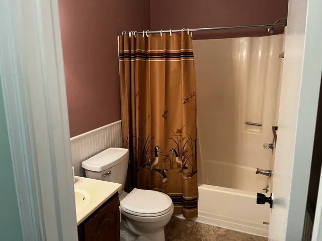 an empty room with window