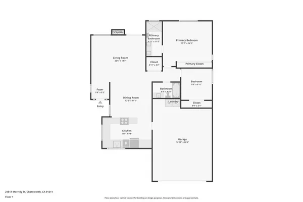 $825,000 | 21811 Merridy Street, Chatsworth, CA 91311
