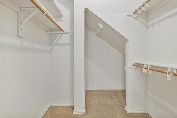 a view of walk in closet