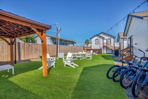 an aerial view of multiple house