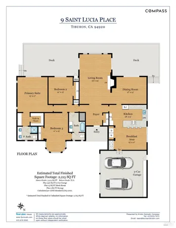 $2,950,000 | 9 St Lucia Place, Tiburon, CA 94920