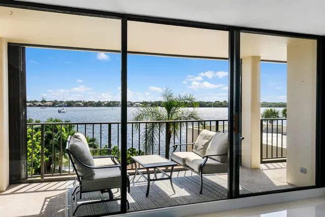 a view of a chairs in balcony