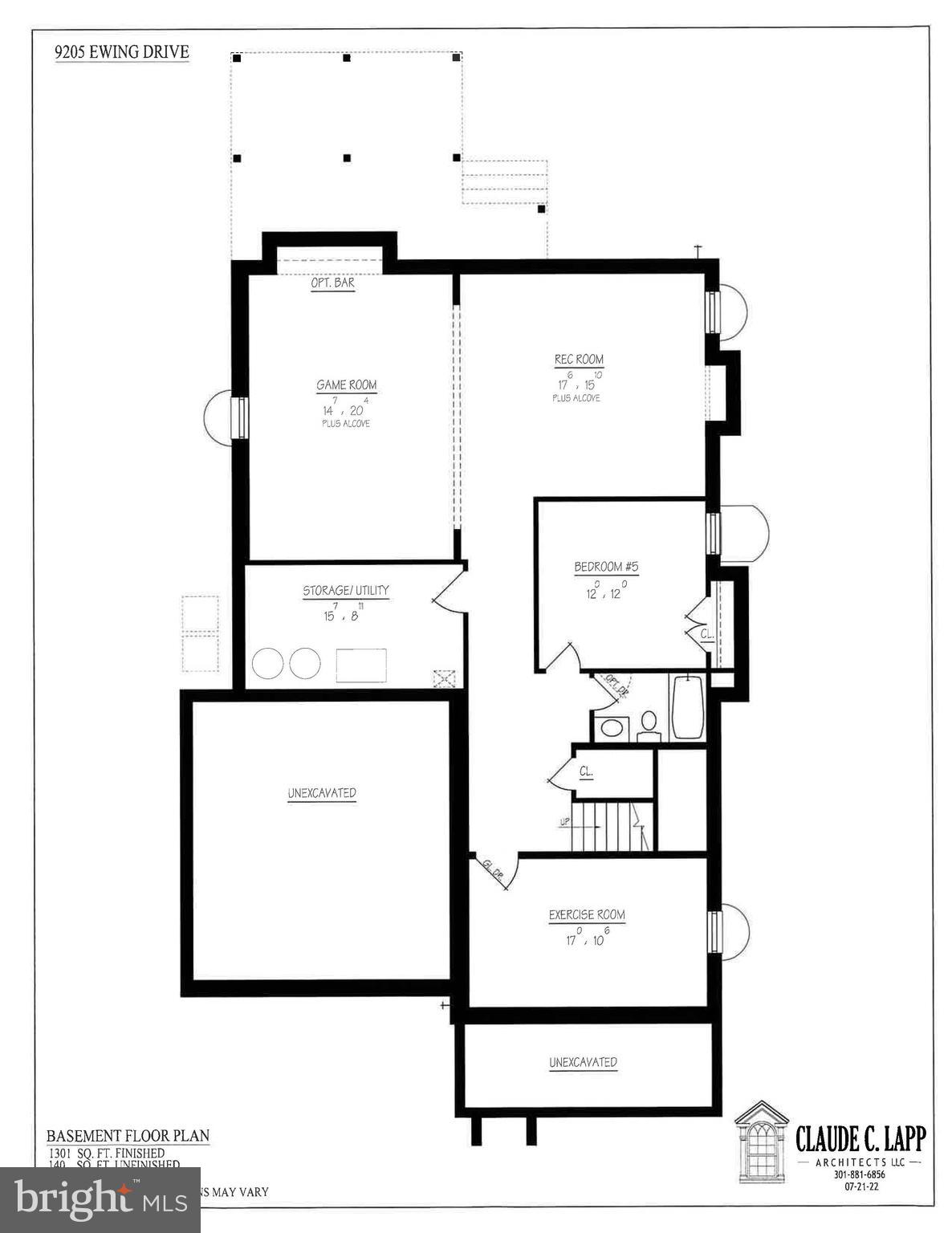 9205 Ewing Drive Bethesda, MD 20817 - Photo 5 of 5 Lower Level Floor Plan