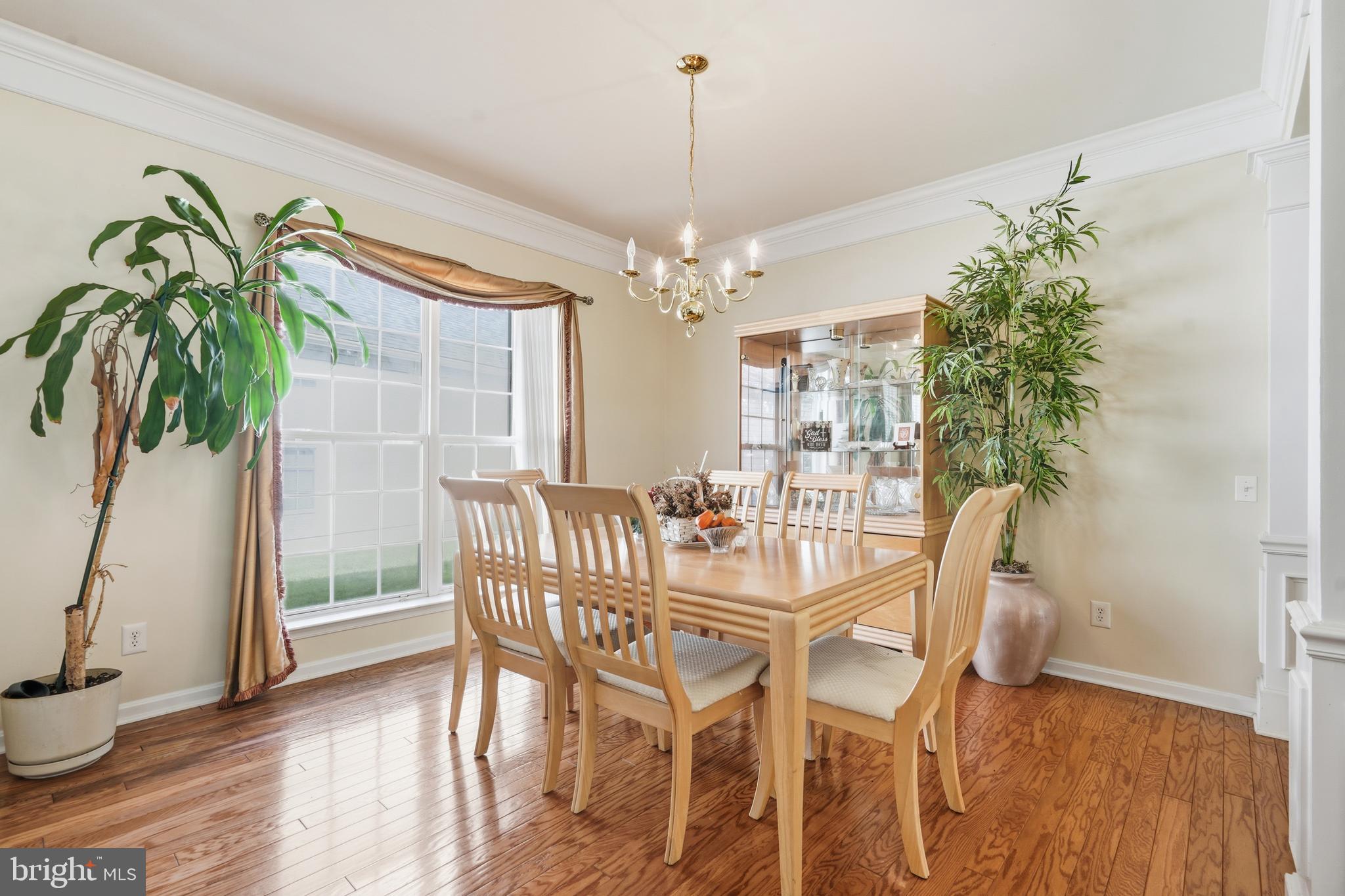 29 Pennington Court Delanco, NJ 08075 - Photo 19 of 57 a view of a dining room with furniture and a chandelier