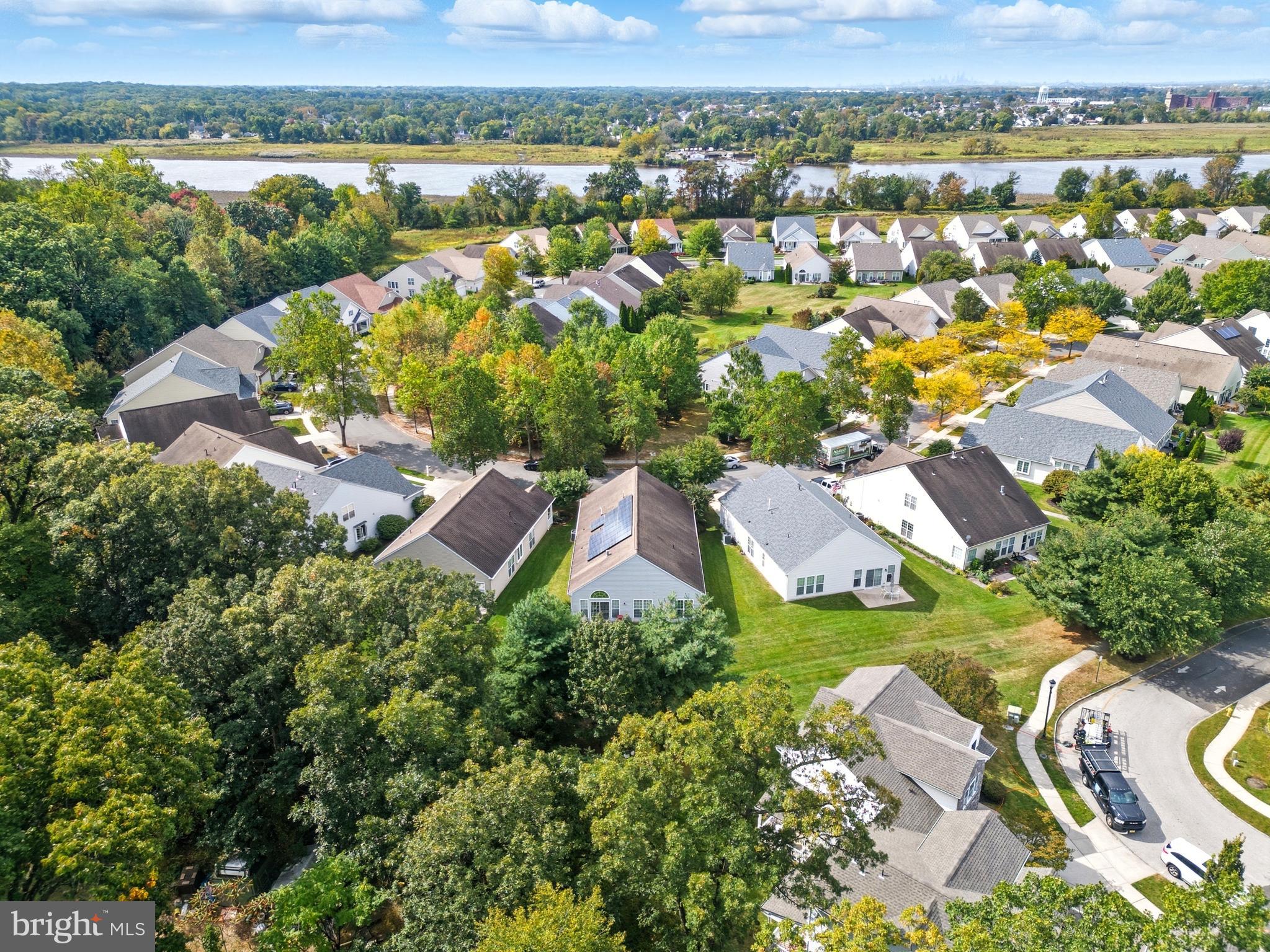 29 Pennington Court Delanco, NJ 08075 - Photo 40 of 57 an aerial view of residential house with outdoor space and swimming pool