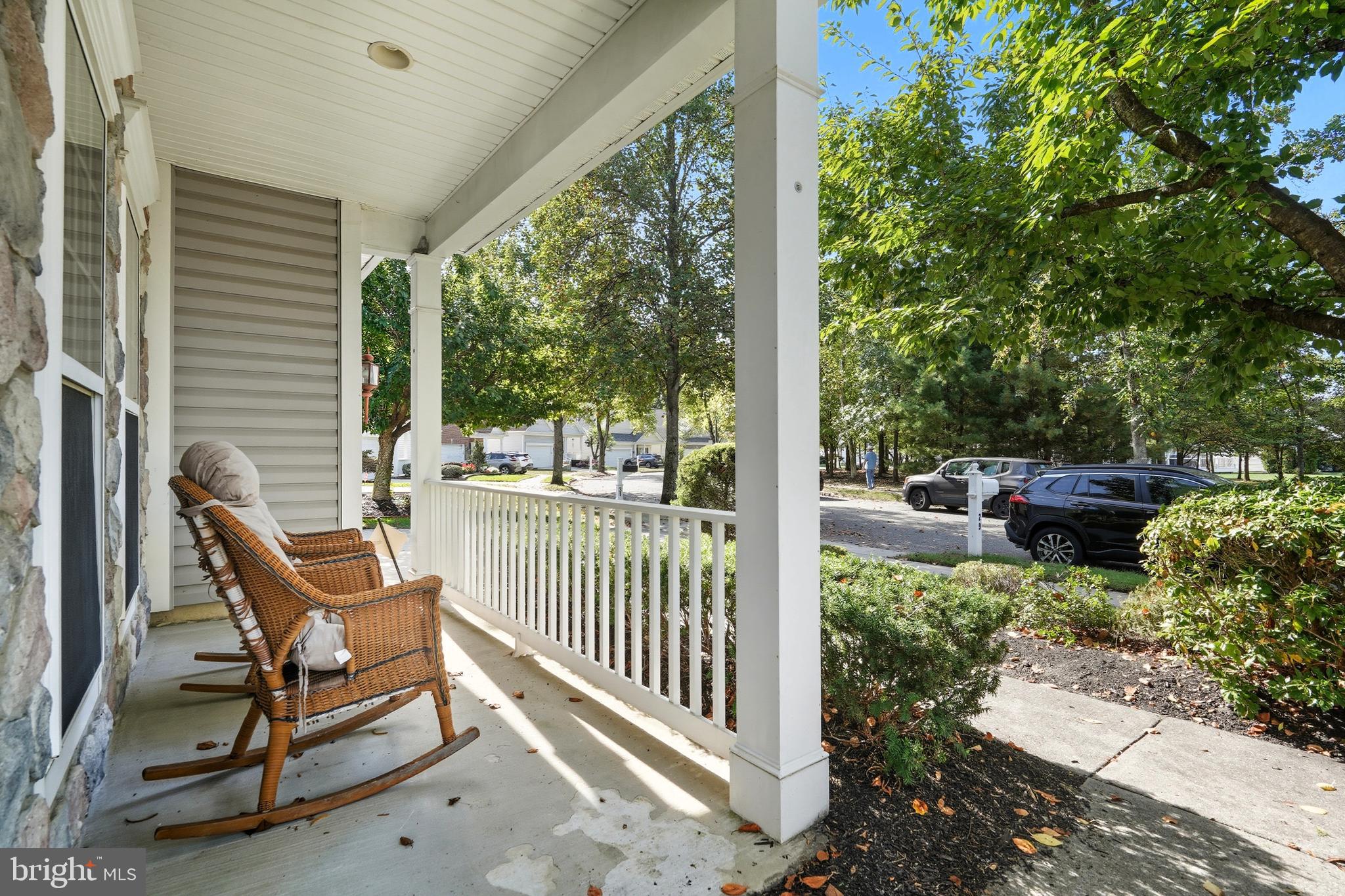 29 Pennington Court Delanco, NJ 08075 - Photo 56 of 57 a view of a chair and tables in the balcony