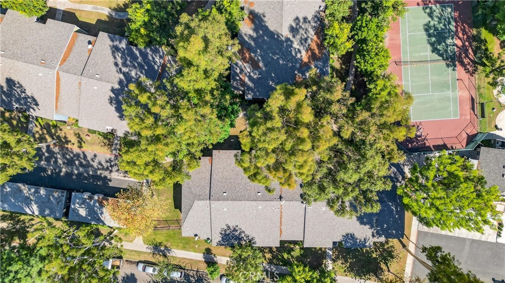 3535 Banbury Drive, Unit 14 Riverside, CA 92505 - Photo 17 of 17 an aerial view of a house with a yard and garden