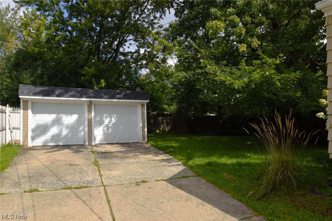 4205 Okalona Road South Euclid, OH 44121 - Photo 18 of 21 Garage and back yard