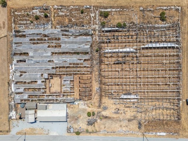 an aerial view of a building
