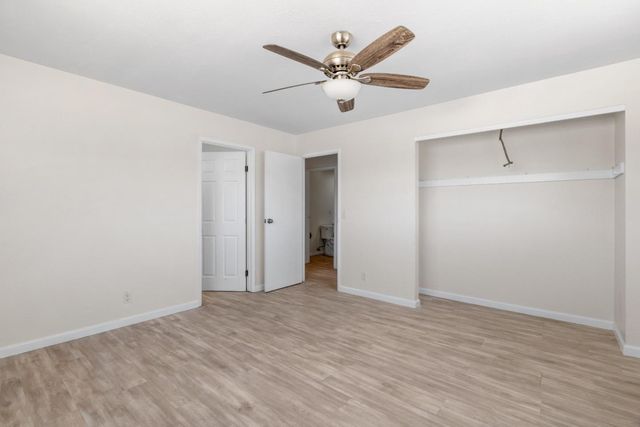 a view of a garage with furniture