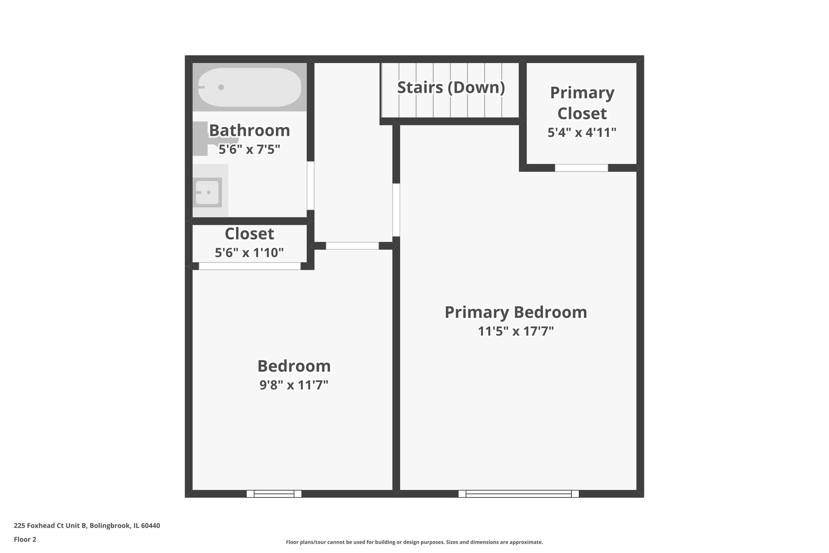225 Foxhead Court, Unit B Bolingbrook, IL 60440 - Photo 13 of 14 a picture of a book and a bed