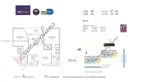 $635,000 | 325 South Biscayne Boulevard, Unit 4022, Miami, FL 33131