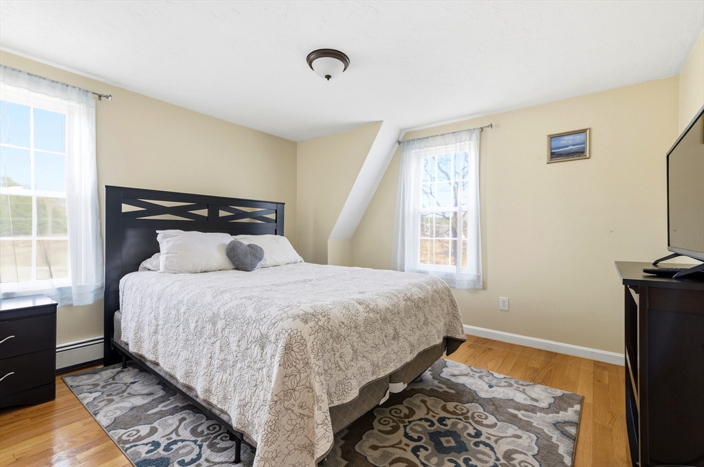 30 Huntington Road Plymouth, MA 02360 - Photo 19 of 35 a bedroom with a bed and wooden floor