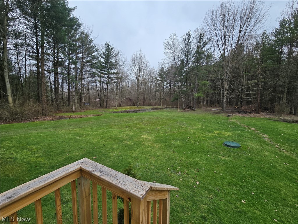 1389 Old Kyle Road Dorset, OH 44032 - Photo 4 of 14 View of grassy yard with a balcony