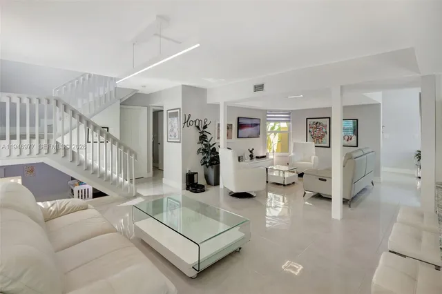 a workspace with furniture