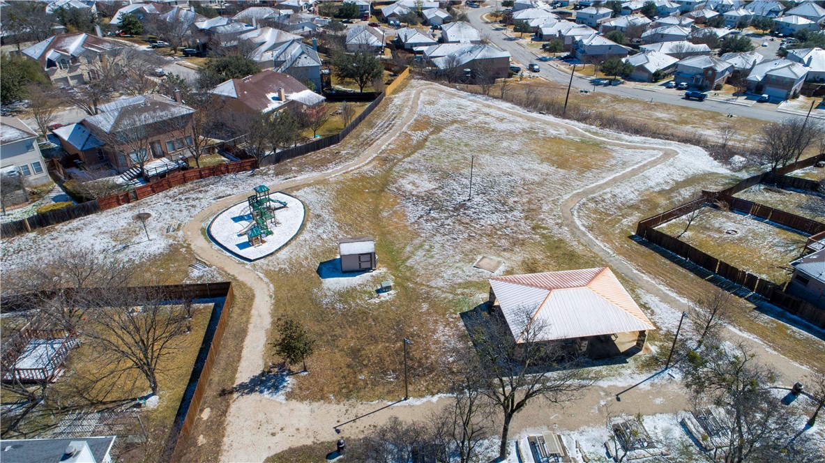 1533 Lorson Loop Round Rock, TX 78665 - Photo 26 of 27 an aerial view of a house with garden space and car parked
