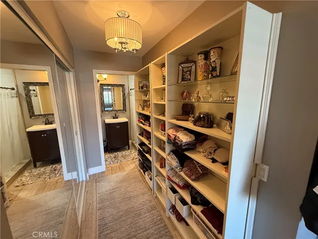 a view of walk in closet
