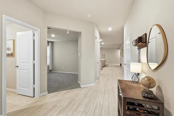 a very nice looking room with a wooden floor