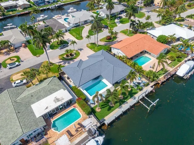 an aerial view of a city