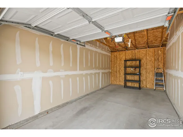 a aerial view of a house with a garden