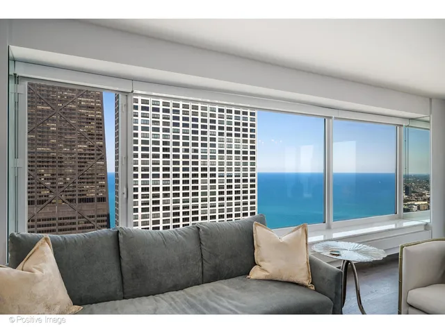 a balcony with a couch