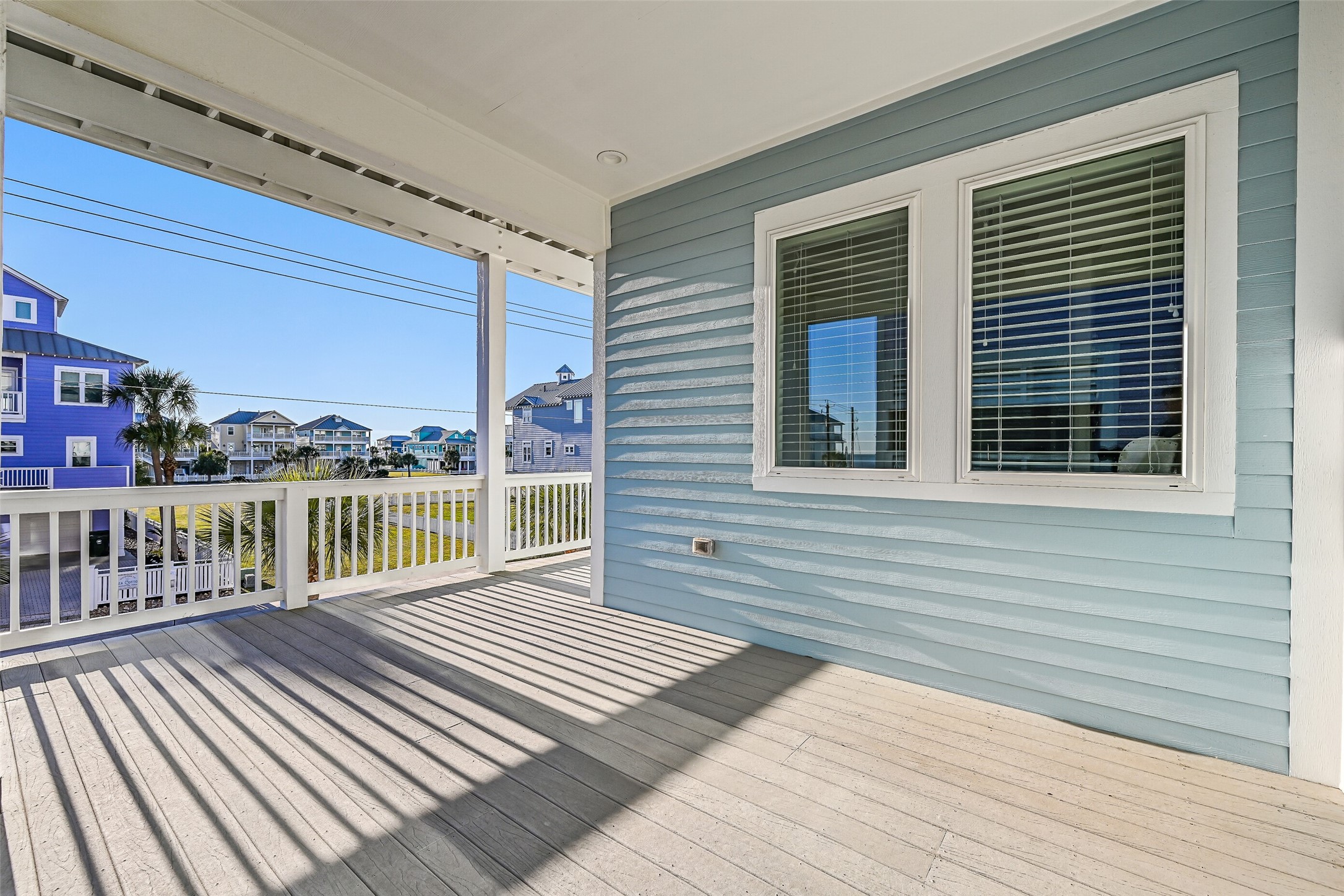3839 Periwinkle Galveston, TX 77554 - Photo 19 of 49 The private deck off of the primary bedroom.