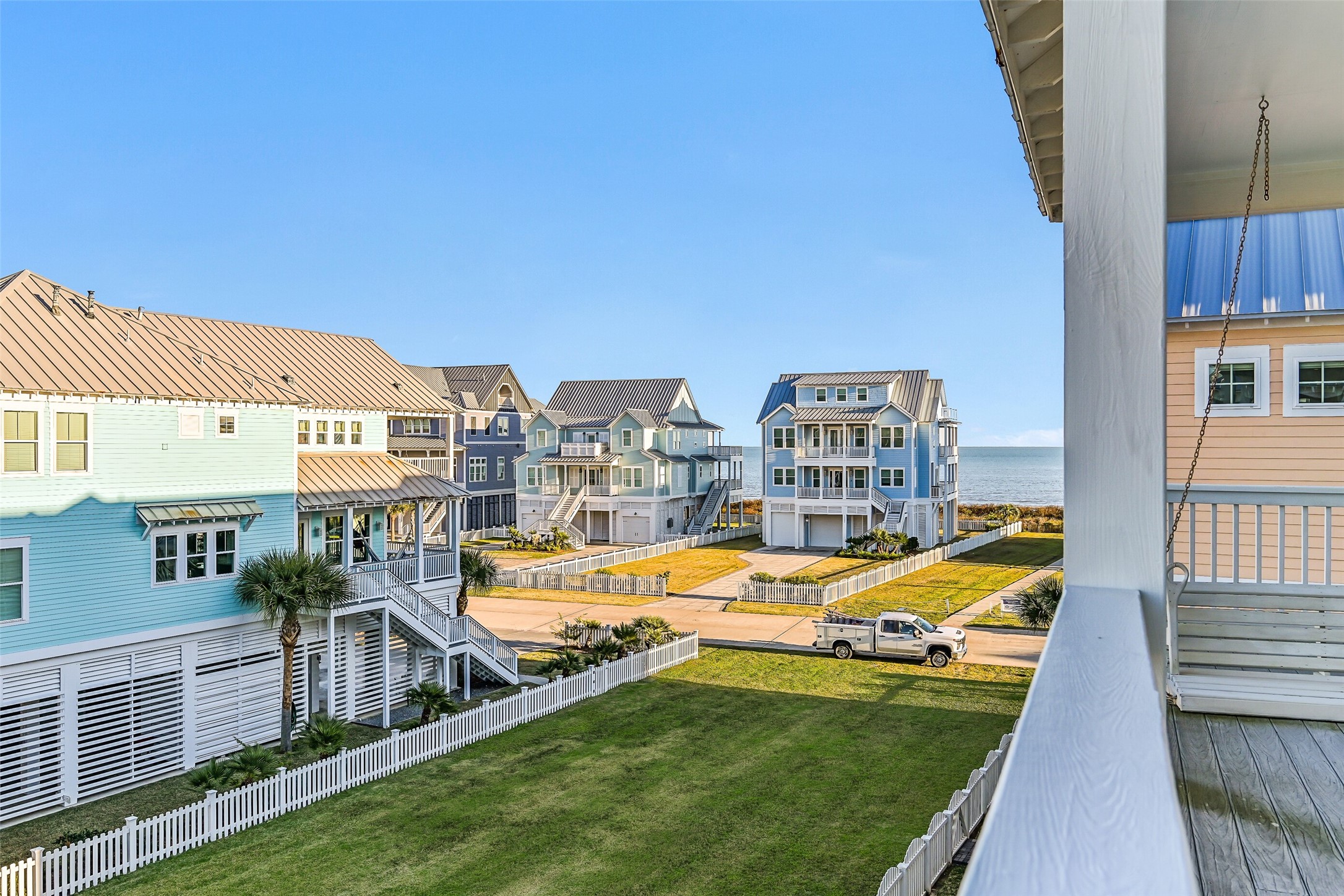 3839 Periwinkle Galveston, TX 77554 - Photo 33 of 49 Imagine enjoying the morning sunrise on your porch, coffee in hand, with a stunning beach view.