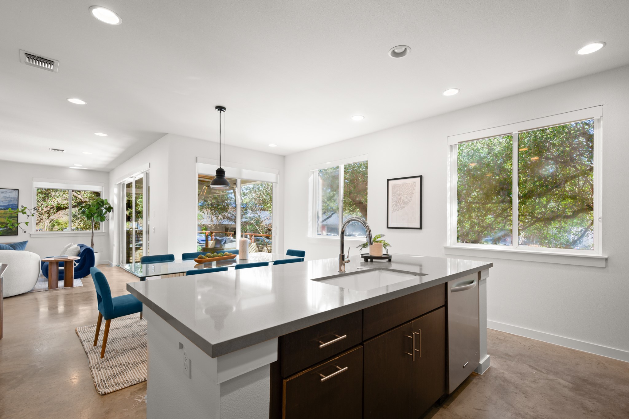 4111 Spicewood Springs Road, Unit 1 Austin, TX 78759 - Photo 11 of 31 Heart of the home with open flow to the dining and living areas