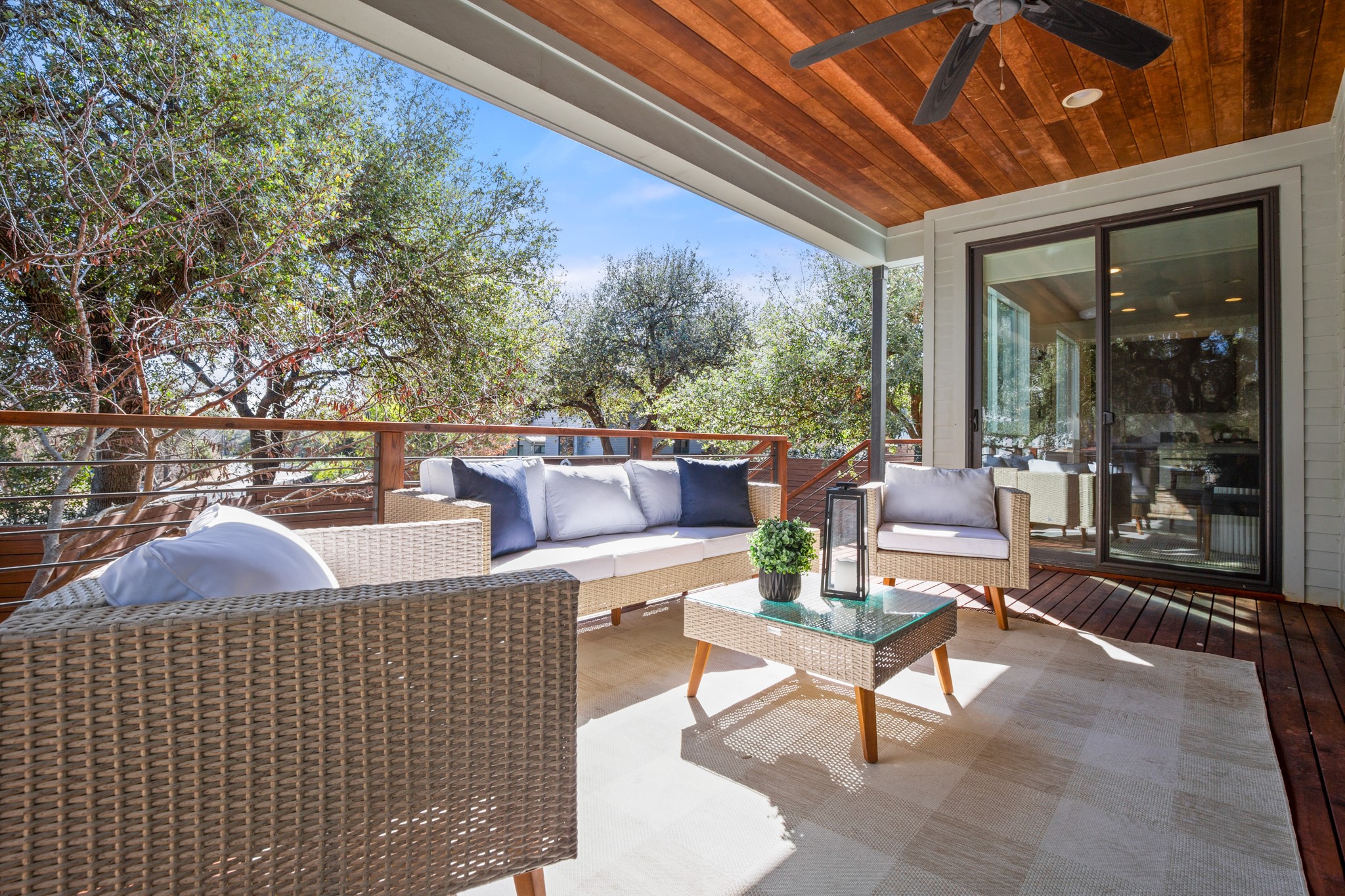 4111 Spicewood Springs Road, Unit 1 Austin, TX 78759 - Photo 23 of 31 The covered deck offers additional space for hosting or lounging