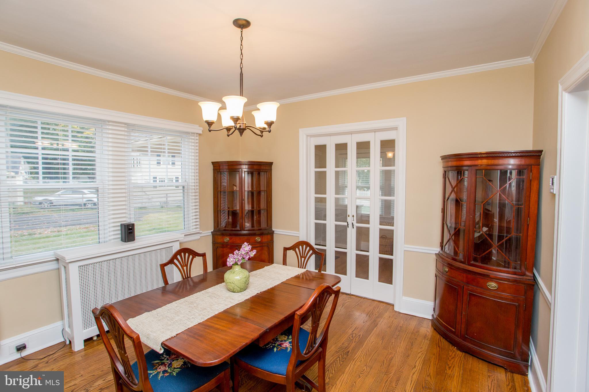 8303 Brookside Road Elkins Park, PA 19027 - Photo 13 of 50 Dining Room w/Bi-fold French Doors