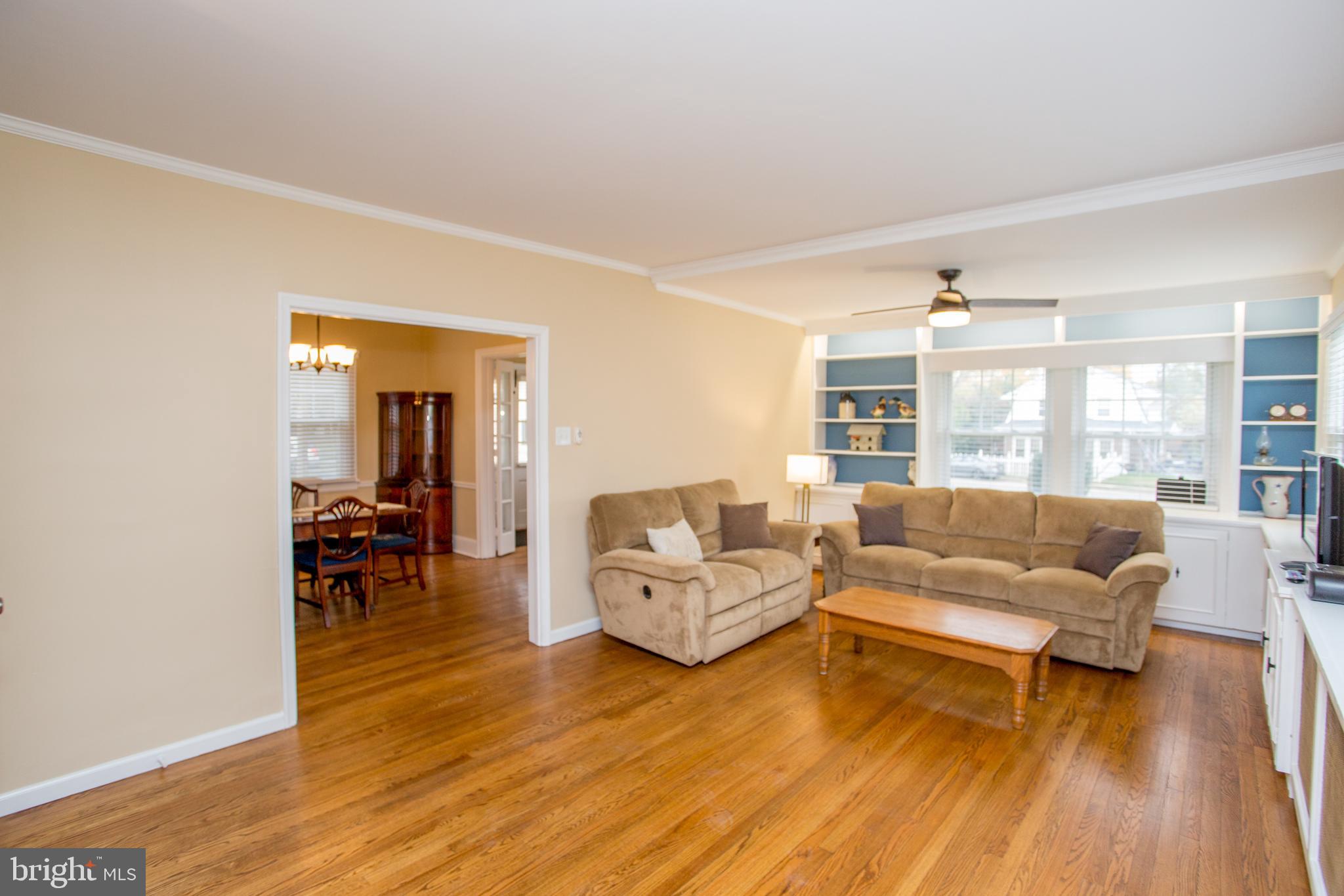 8303 Brookside Road Elkins Park, PA 19027 - Photo 8 of 50 Living Room with Built-in Cabinetry