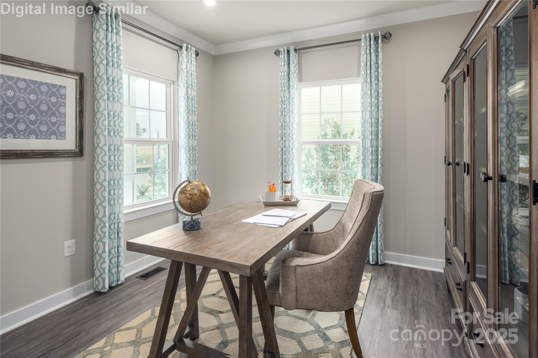 6334 Durango Way Denver, NC 28037 - Photo 11 of 22 a view of a workspace with furniture and a window