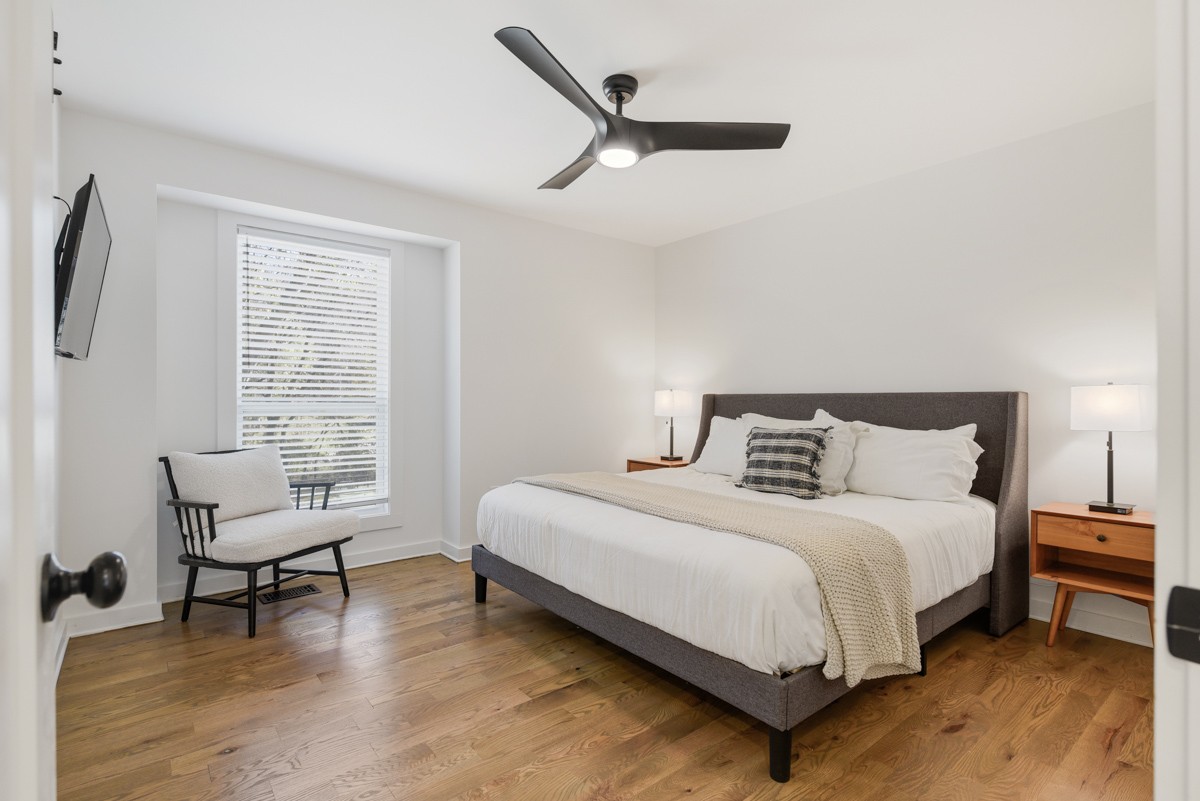 270 Hurt Road Hendersonville, TN 37075 - Photo 38 of 68 a bedroom with a bed and a ceiling fan