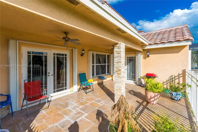 a view of a lake with a city