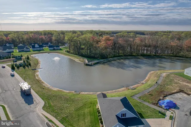 a view of a swimming pool with a yard