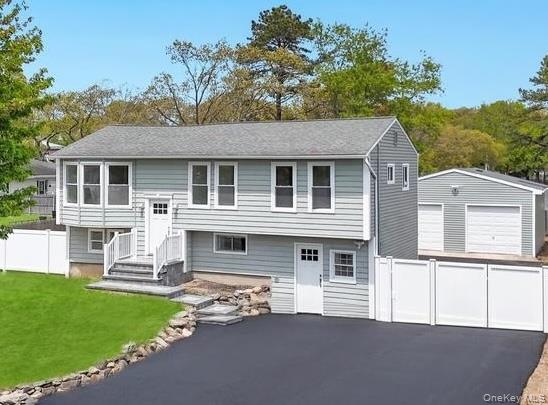 491 Hawkins Road Selden, NY 11784 - Photo 1 of 50 High ranch with detached 2 car garage