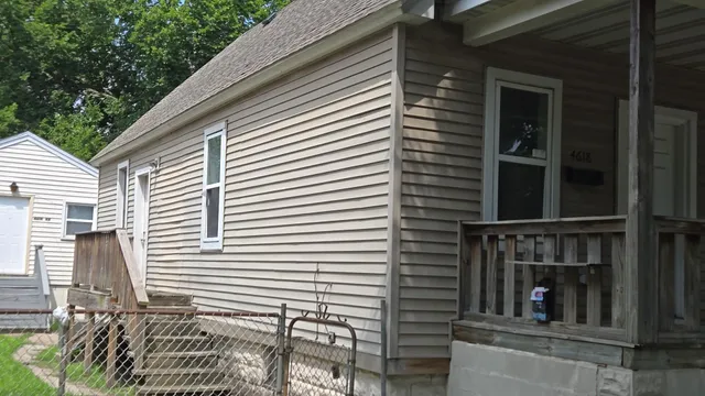 a view of a house with a balcony