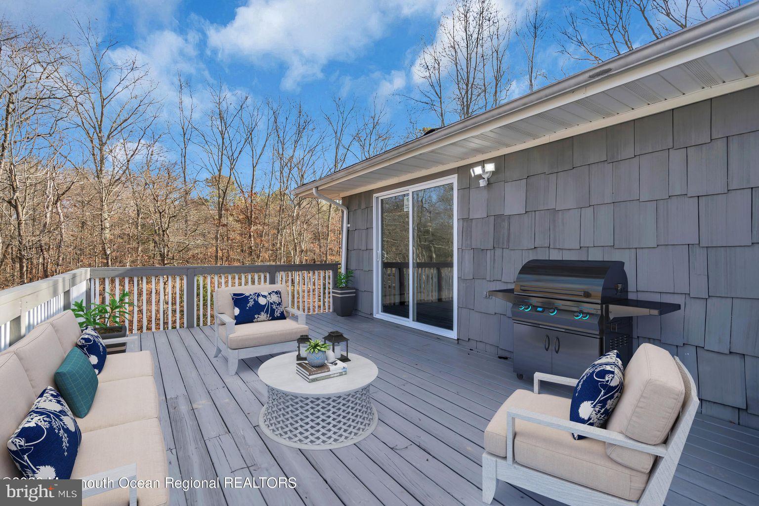 333 Colts Neck Road Farmingdale, NJ 07727 - Photo 20 of 23 Large Deck off Dining Room