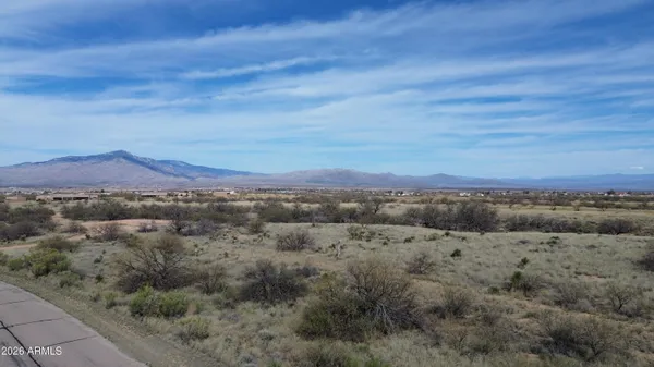 a view of a city with lush green forest