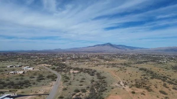a view of a city with mountain in the background