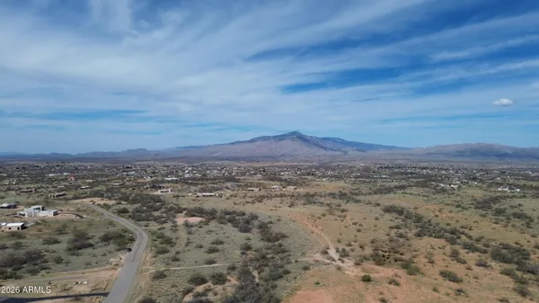 a view of a city with mountain in the background