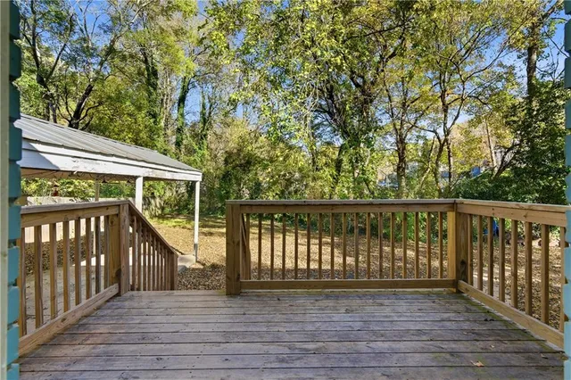 a view of deck with wooden floor and outdoor space
